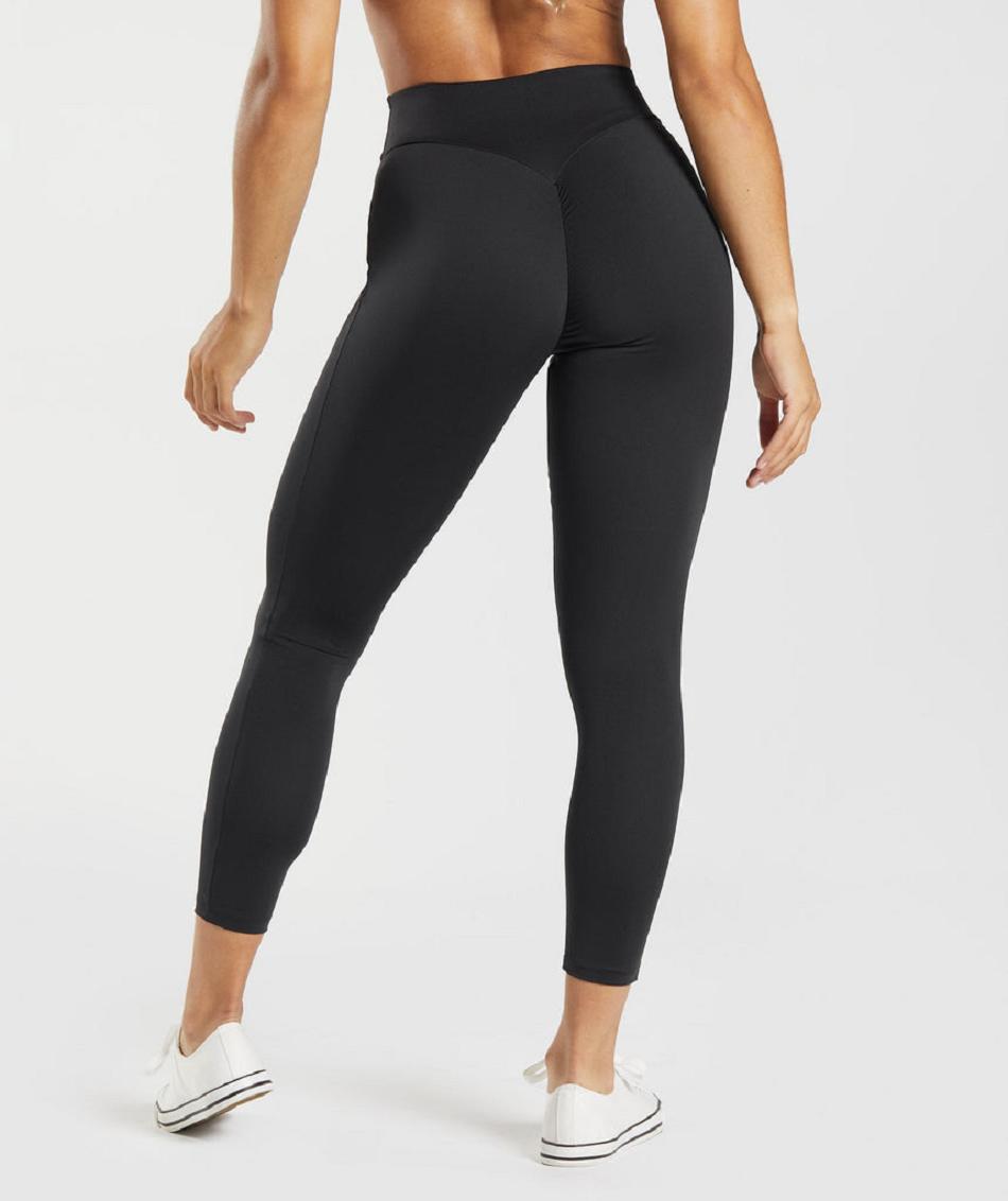 Leggins Gymshark Gs Power Original Mujer Negros | MX_4825SGL