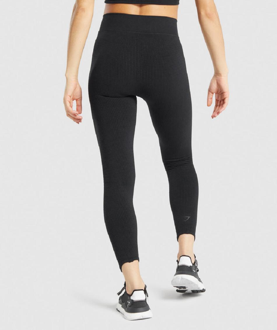 Leggins Gymshark Pause Seamless Mujer Negros | MX_4804HAP