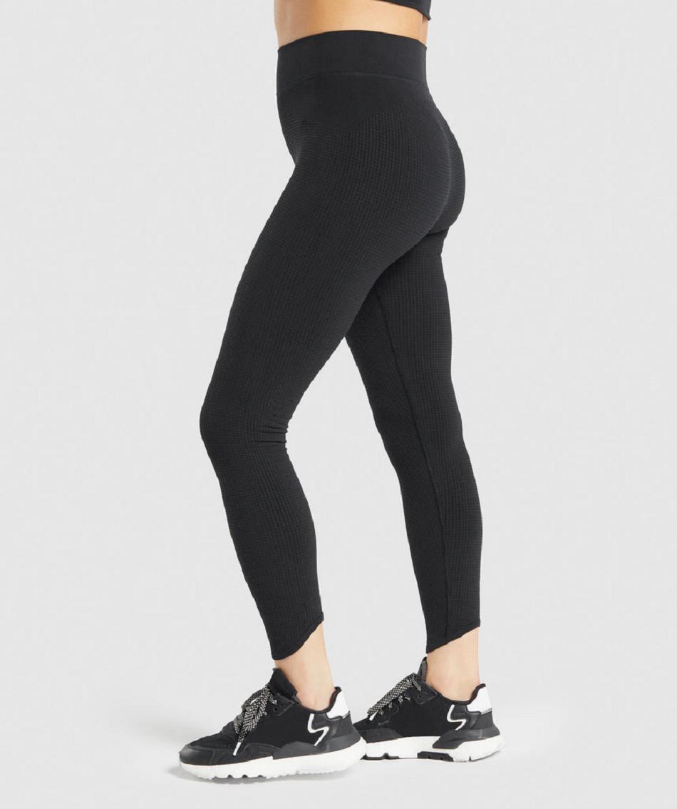 Leggins Gymshark Pause Seamless Mujer Negros | MX_4804HAP