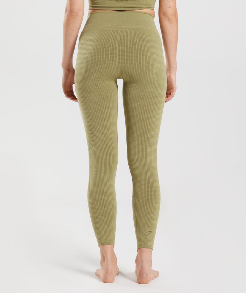 Leggins Gymshark Pause Seamless Mujer Verdes | MX_4794BEX