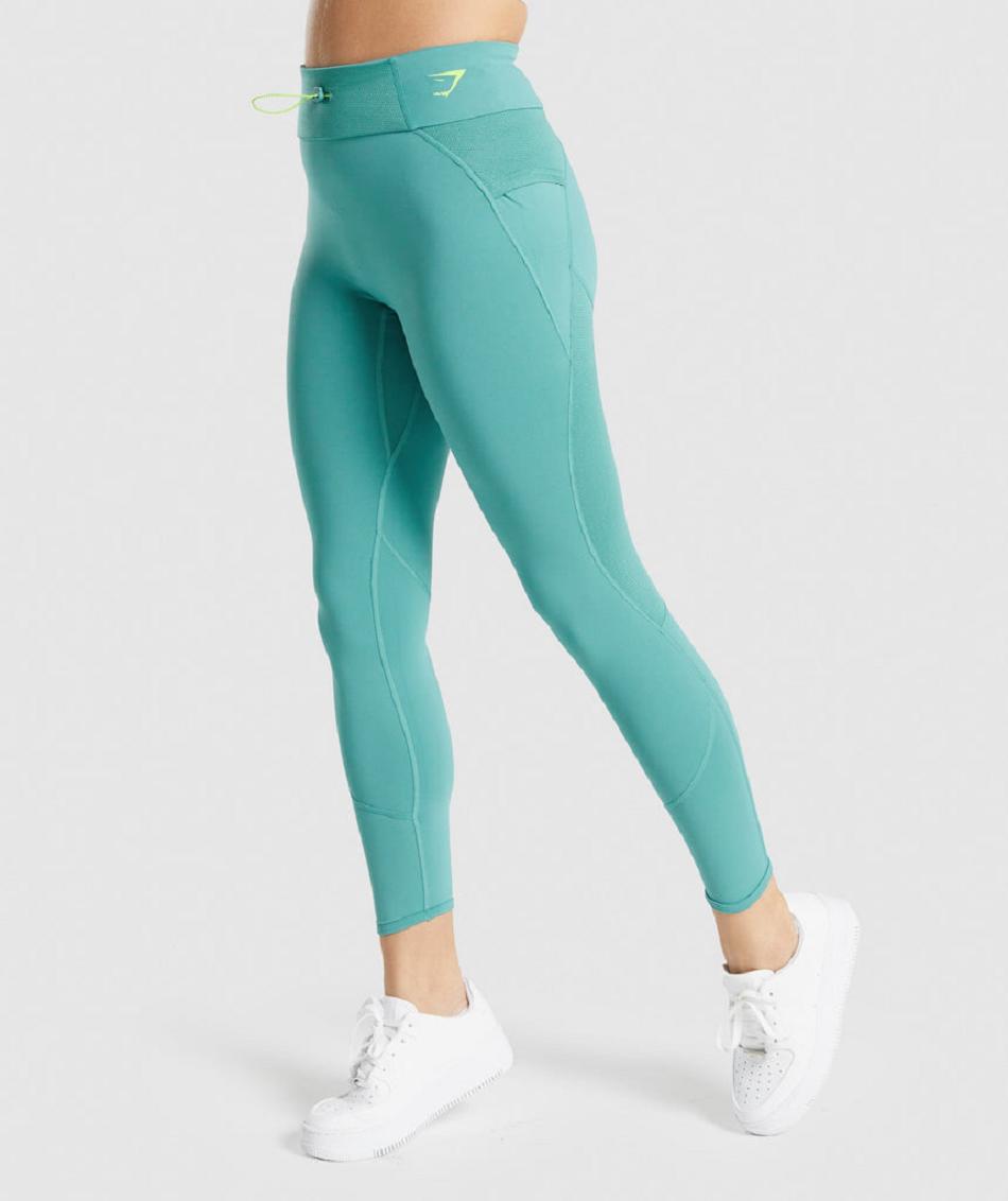 Leggins Gymshark Pulse Mujer Turquesa | MX_4711KOR