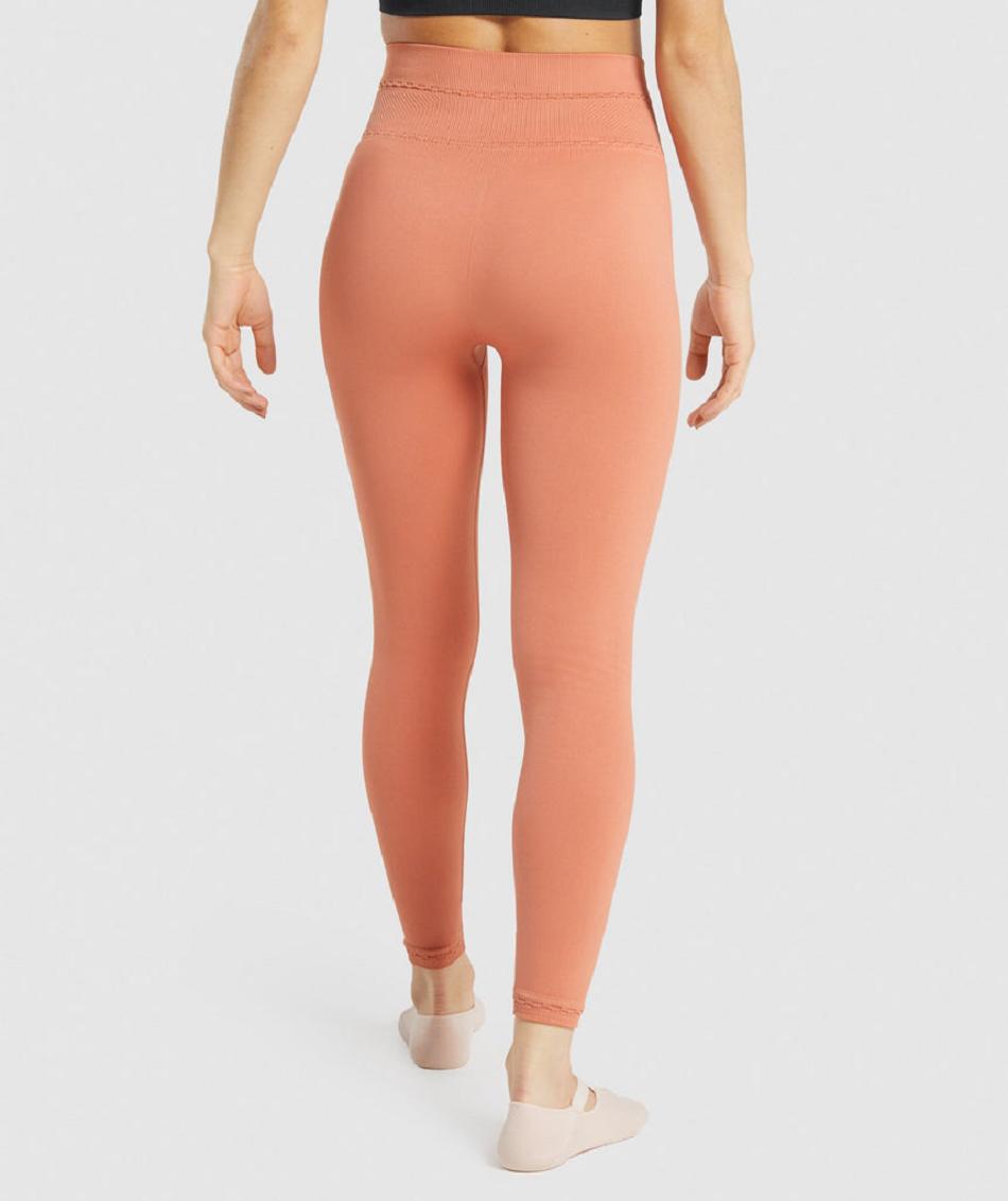 Leggins Gymshark Studio Mujer Naranjas | MX_4736KOR