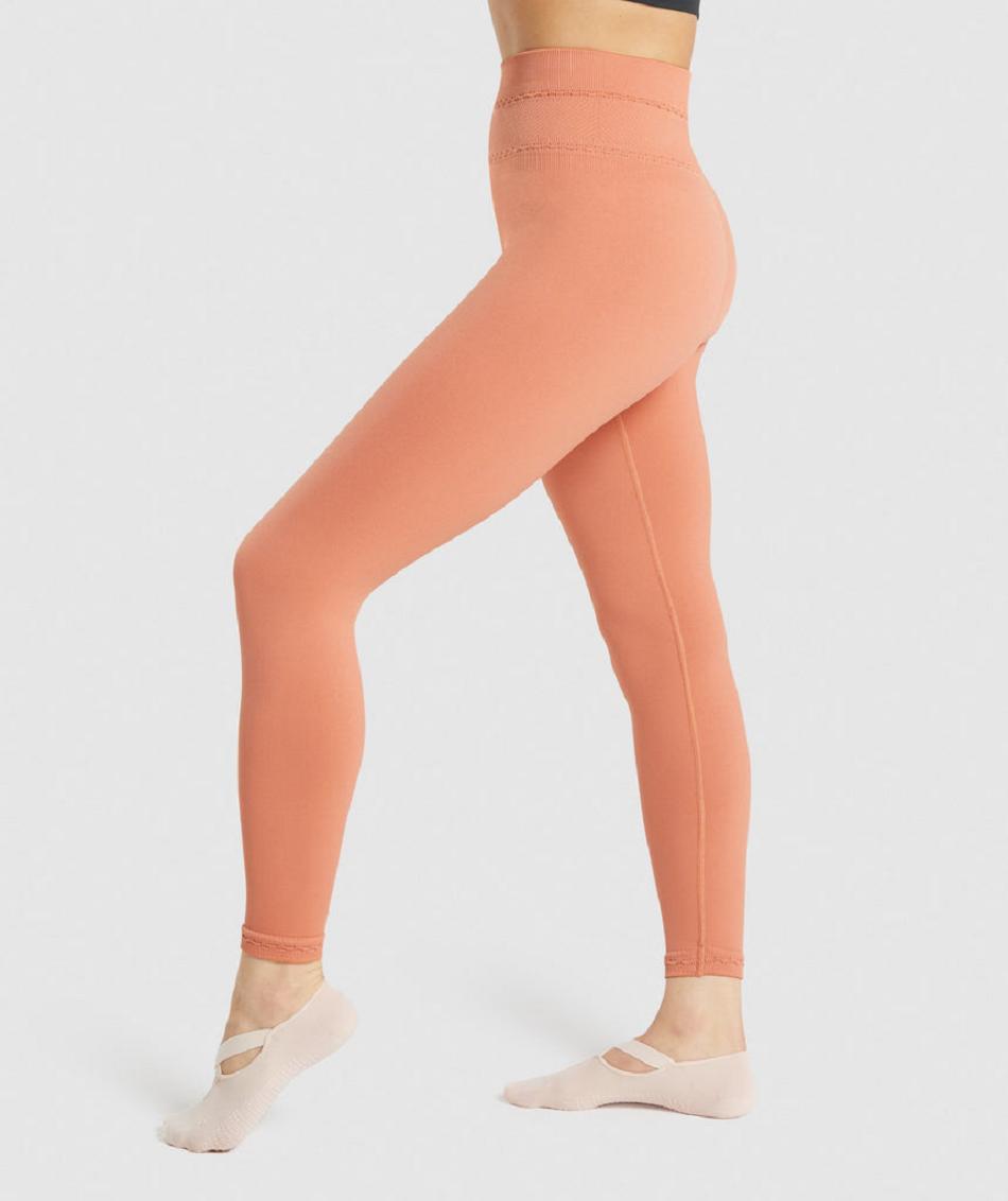 Leggins Gymshark Studio Mujer Naranjas | MX_4736KOR