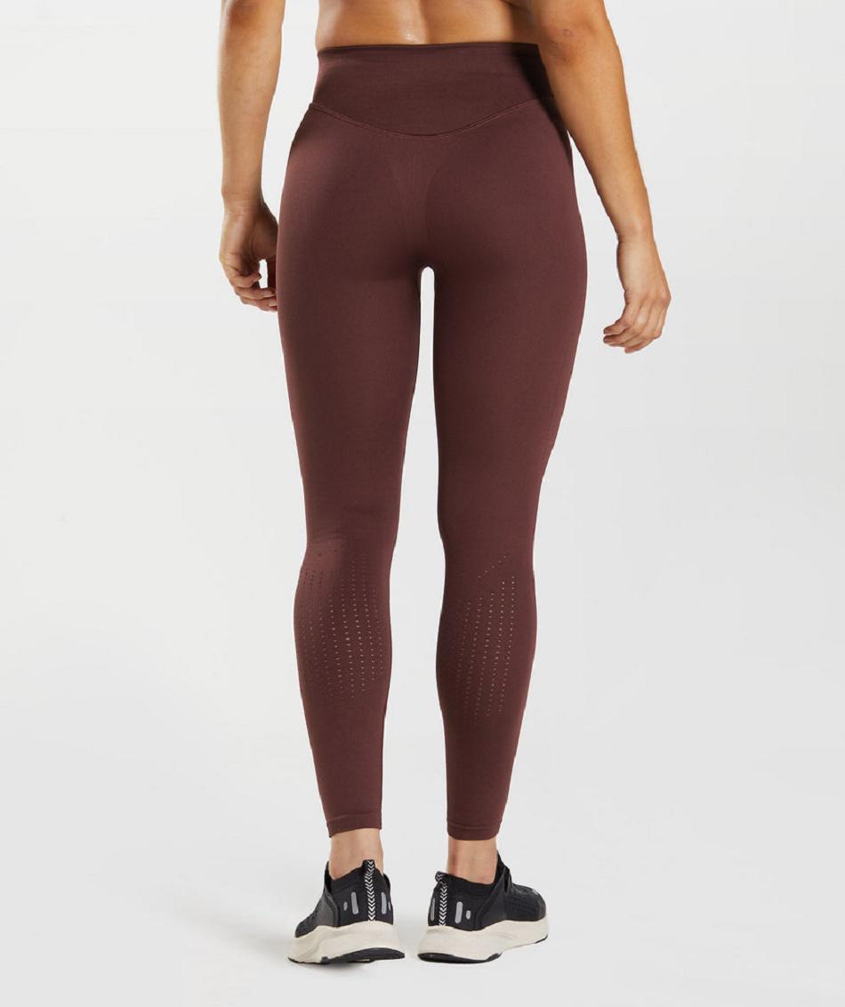 Leggins Gymshark Sweat Seamless Sculpt Mujer Vino | MX_4755AHK