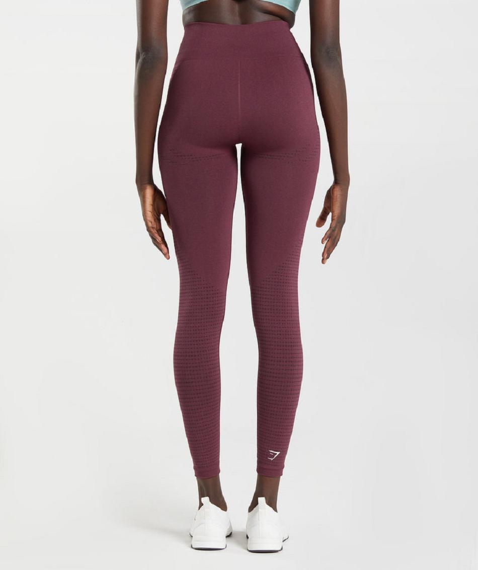 Leggins Gymshark Vital Seamless 2.0 Mujer Vino | MX_4828GSO