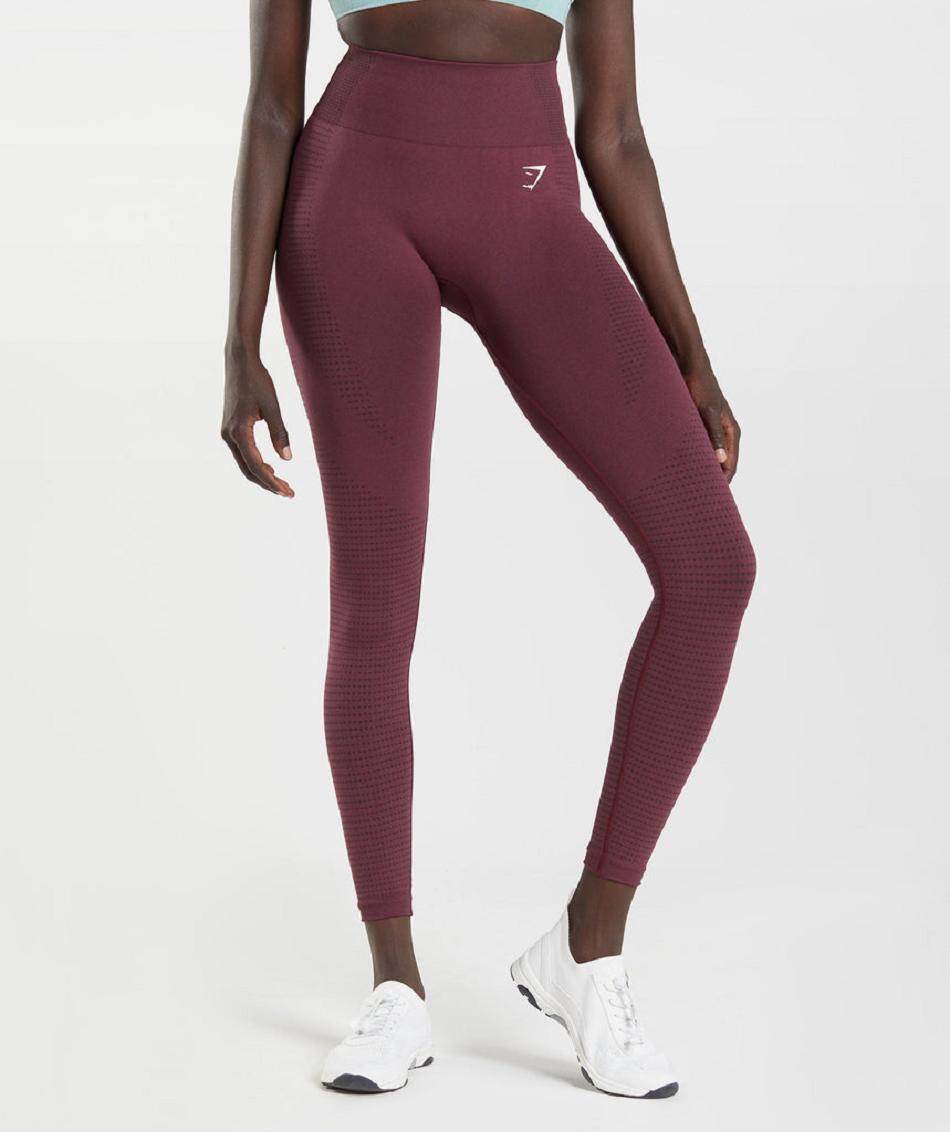 Leggins Gymshark Vital Seamless 2.0 Mujer Vino | MX_4828GSO