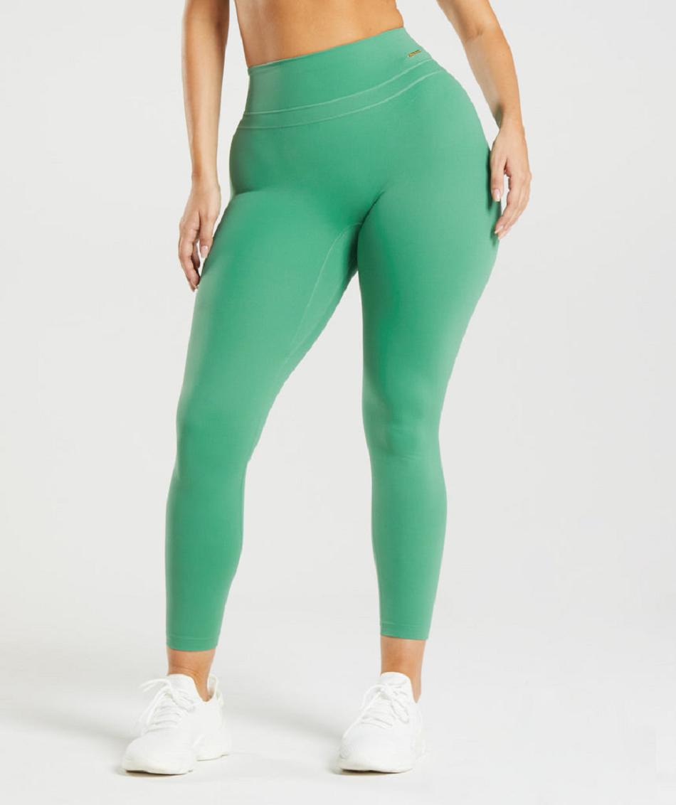 Leggins Gymshark Whitney High Rise Mujer Verdes | MX_4811HAP