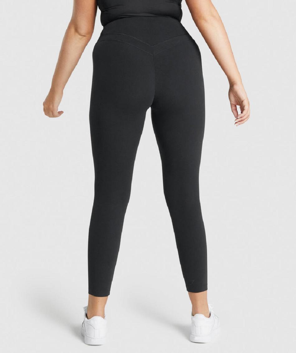 Leggins Gymshark Whitney High Rise Mujer Negros | MX_4816XYU