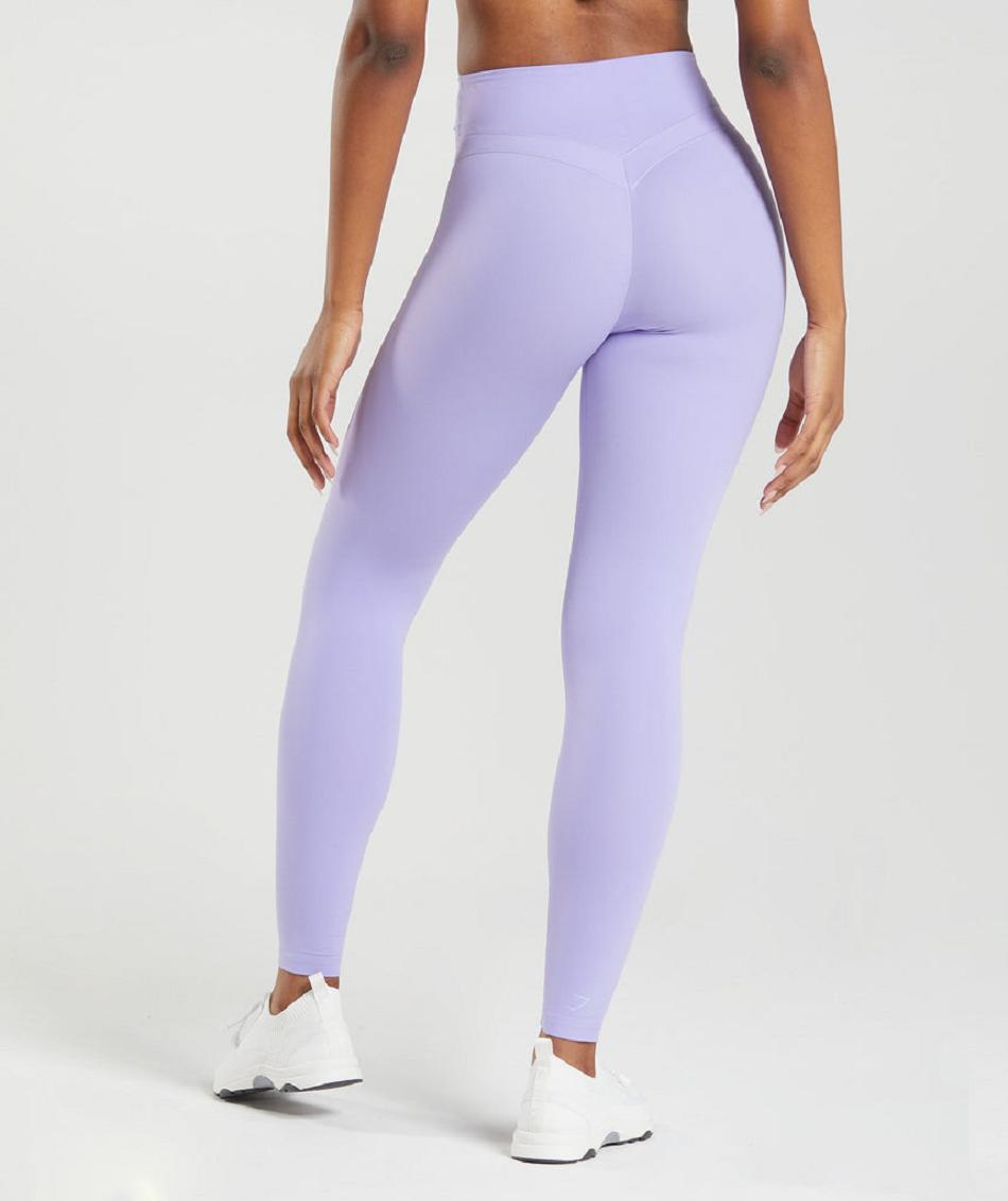 Leggins Gymshark Whitney High Rise Mujer Morados | MX_4821MQZ