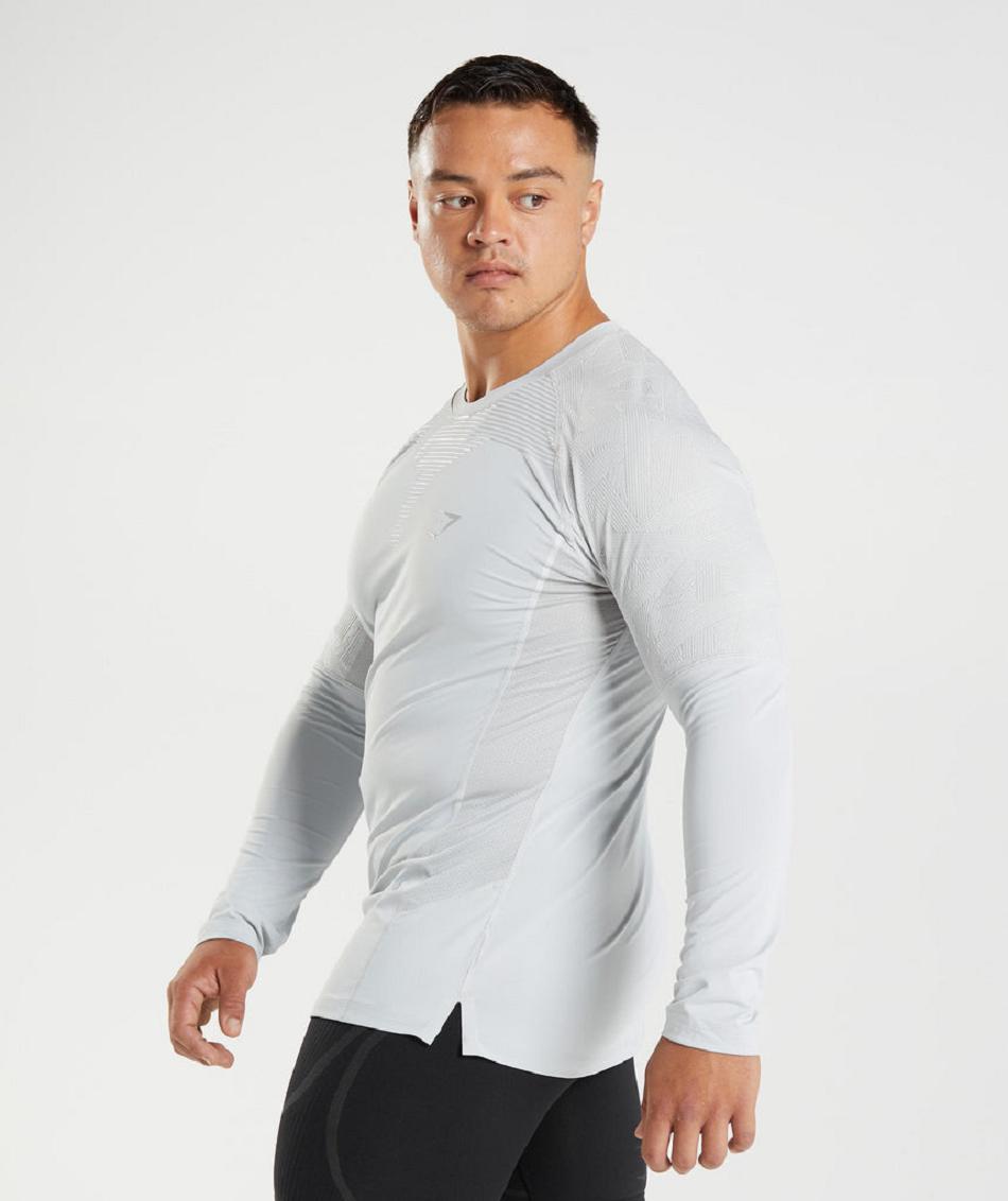 Long Sleeve Gymshark 315 Hombre Grises Claro | MX_3371TCE