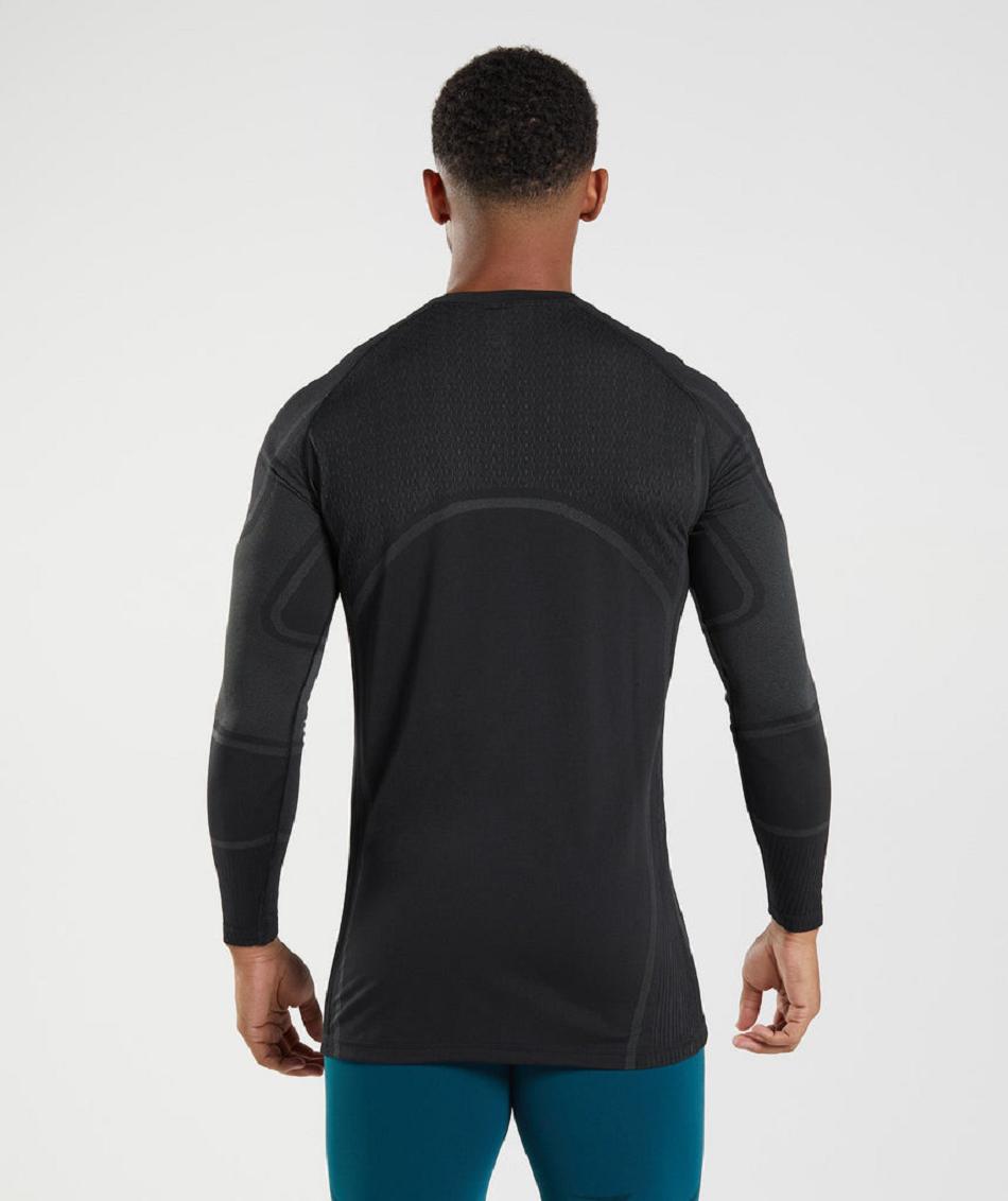 Long Sleeve Gymshark 315 Hombre Negros | MX_3363VRW