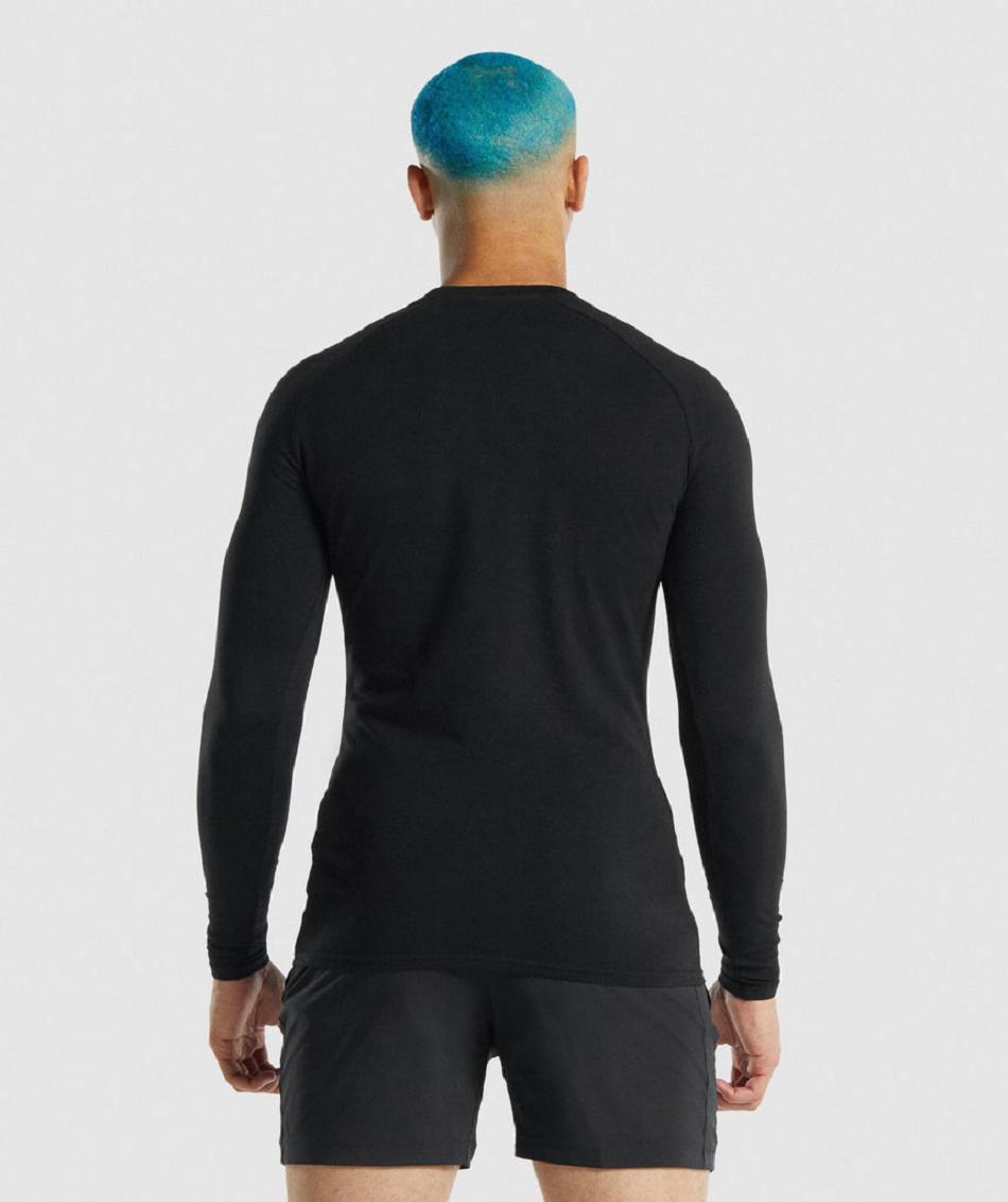 Long Sleeve Gymshark Apollo Hombre Negros | MX_3357JPQ