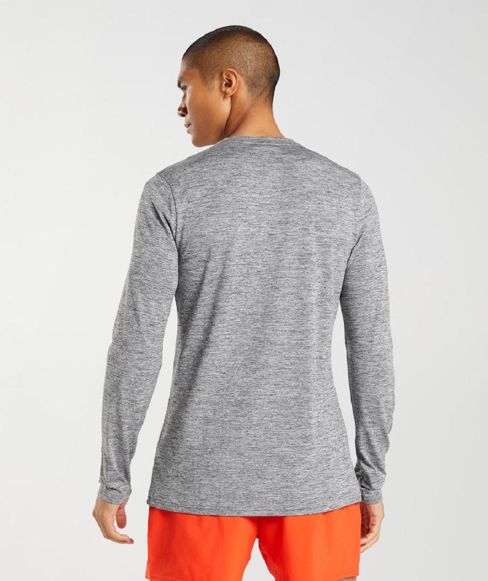 Long Sleeve Gymshark Arrival Hombre Grises Grises Claro | MX_3409HAP