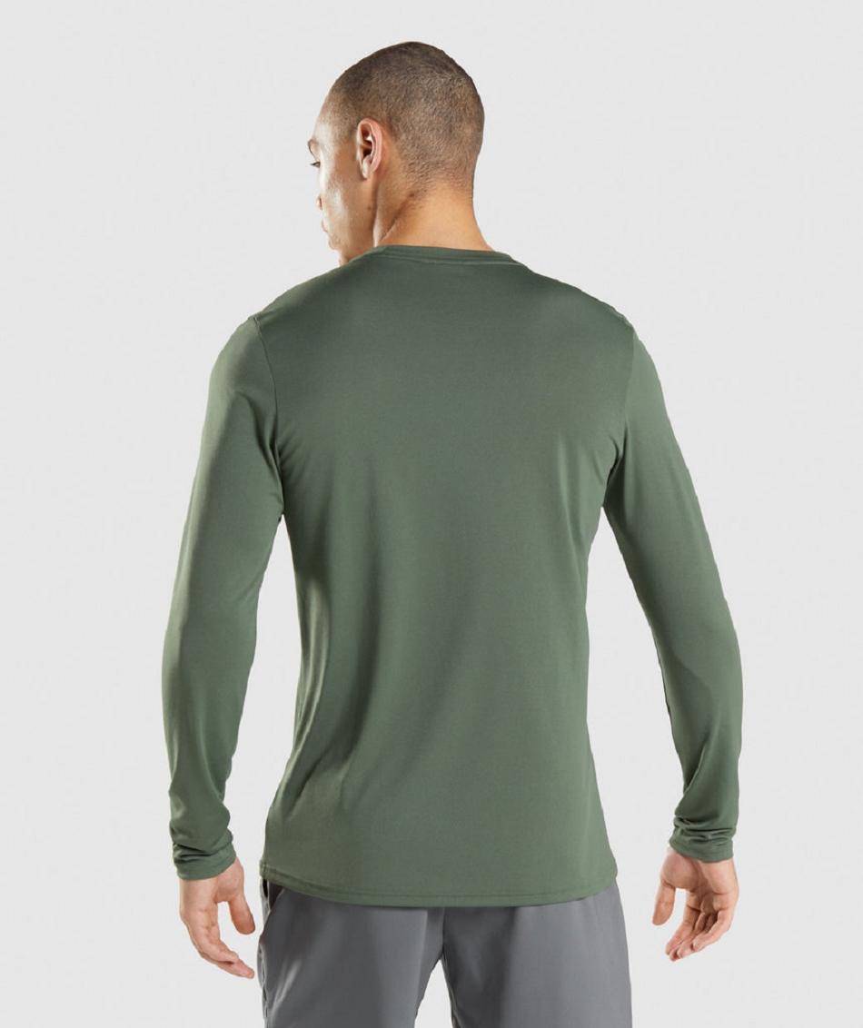 Long Sleeve Gymshark Arrival Hombre Verdes | MX_3387XYU