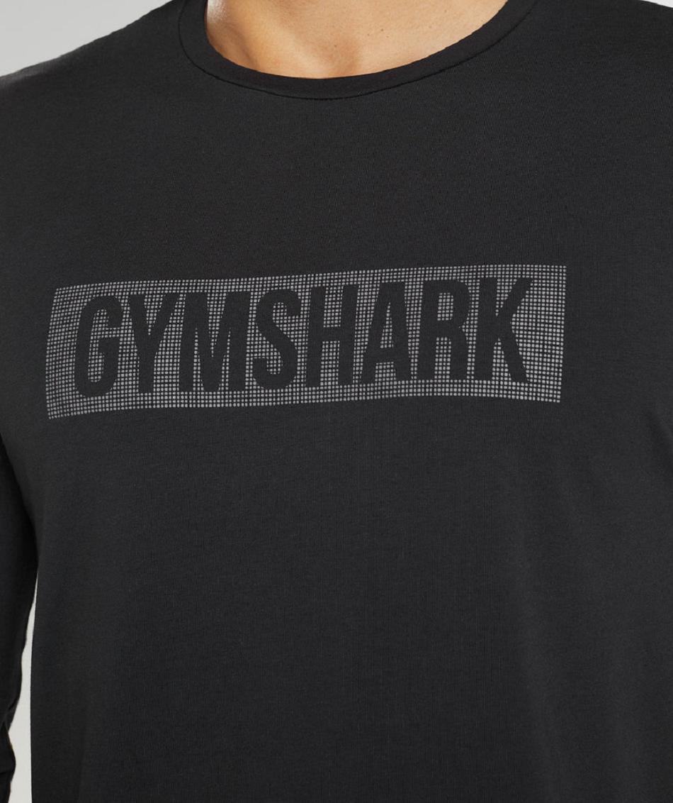 Long Sleeve Gymshark Block Hombre Negros | MX_3418NWY