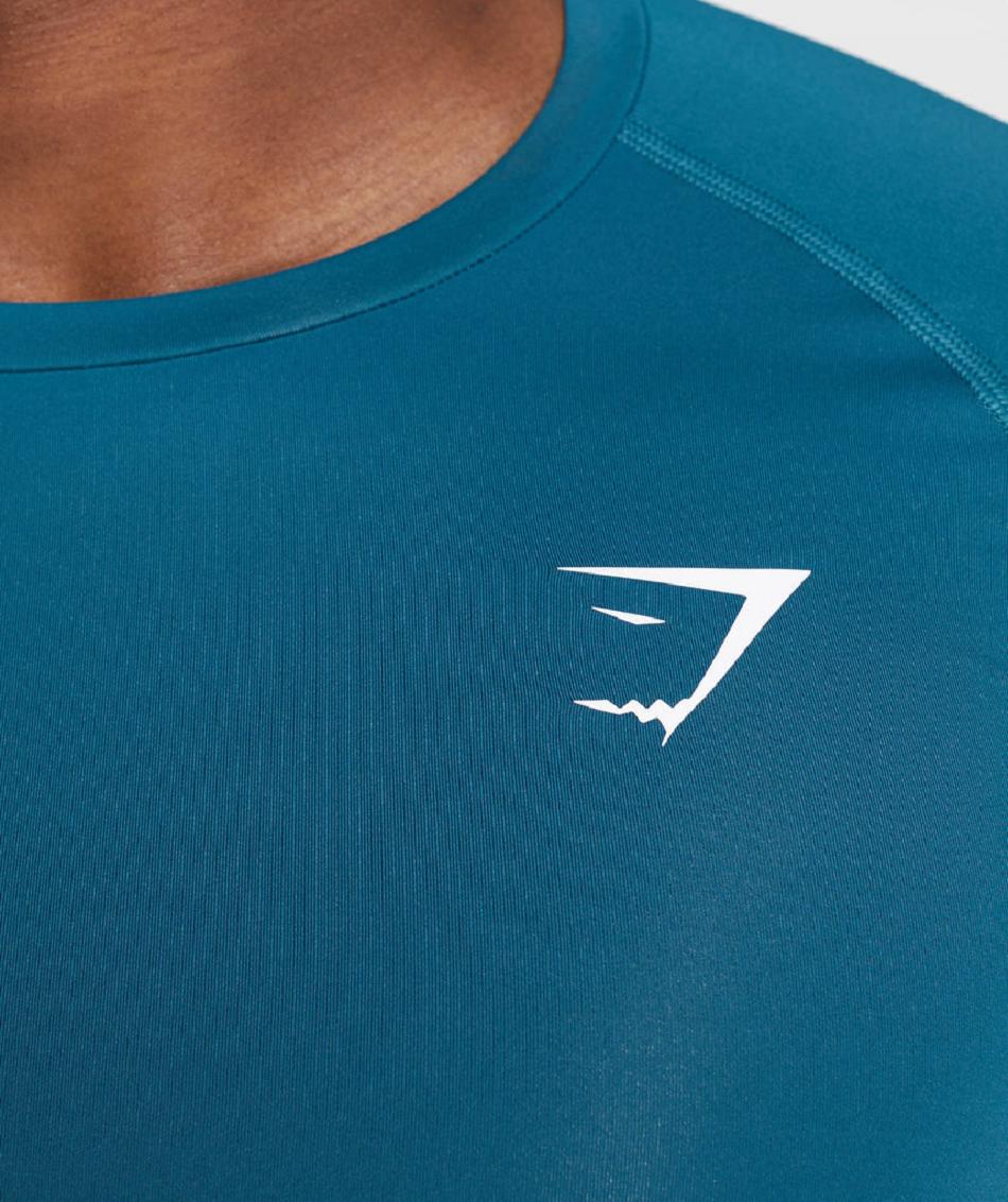 Long Sleeve Gymshark Element Baselayer Hombre Azules | MX_2945TCE