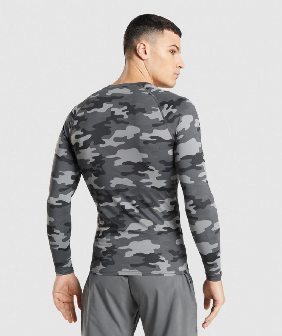 Long Sleeve Gymshark Element Baselayer Hombre Grises | MX_2949OKI