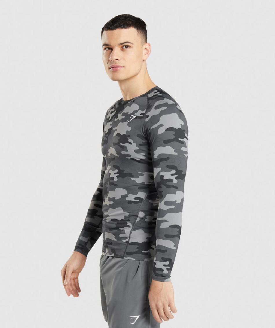 Long Sleeve Gymshark Element Baselayer Hombre Grises | MX_2949OKI