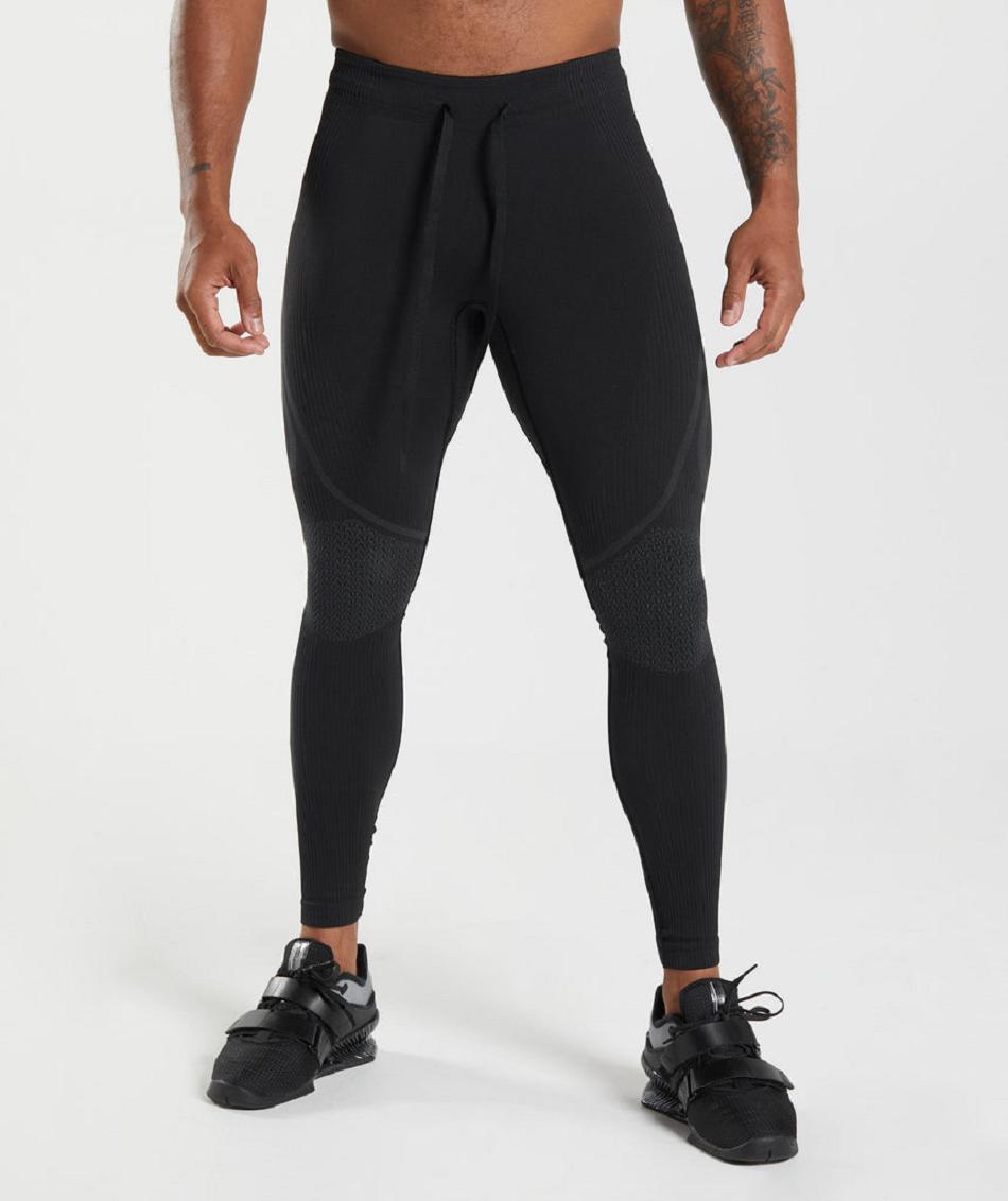 Mallas Gymshark 315 Seamless Hombre Negros Grises | MX_2924WNB