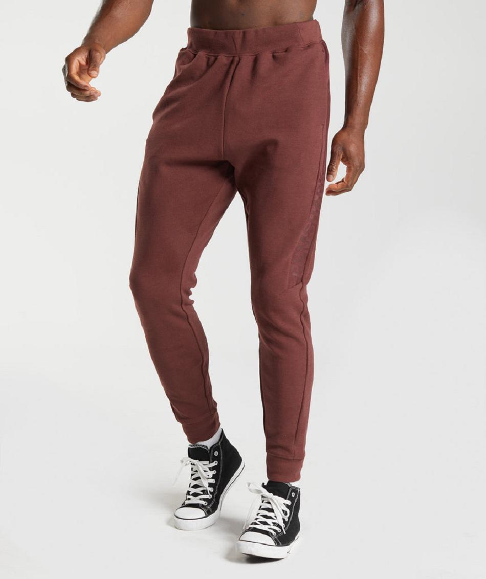 Pantalones Jogger Gymshark Bold React Hombre Rosas Marrom | MX_3688JPQ