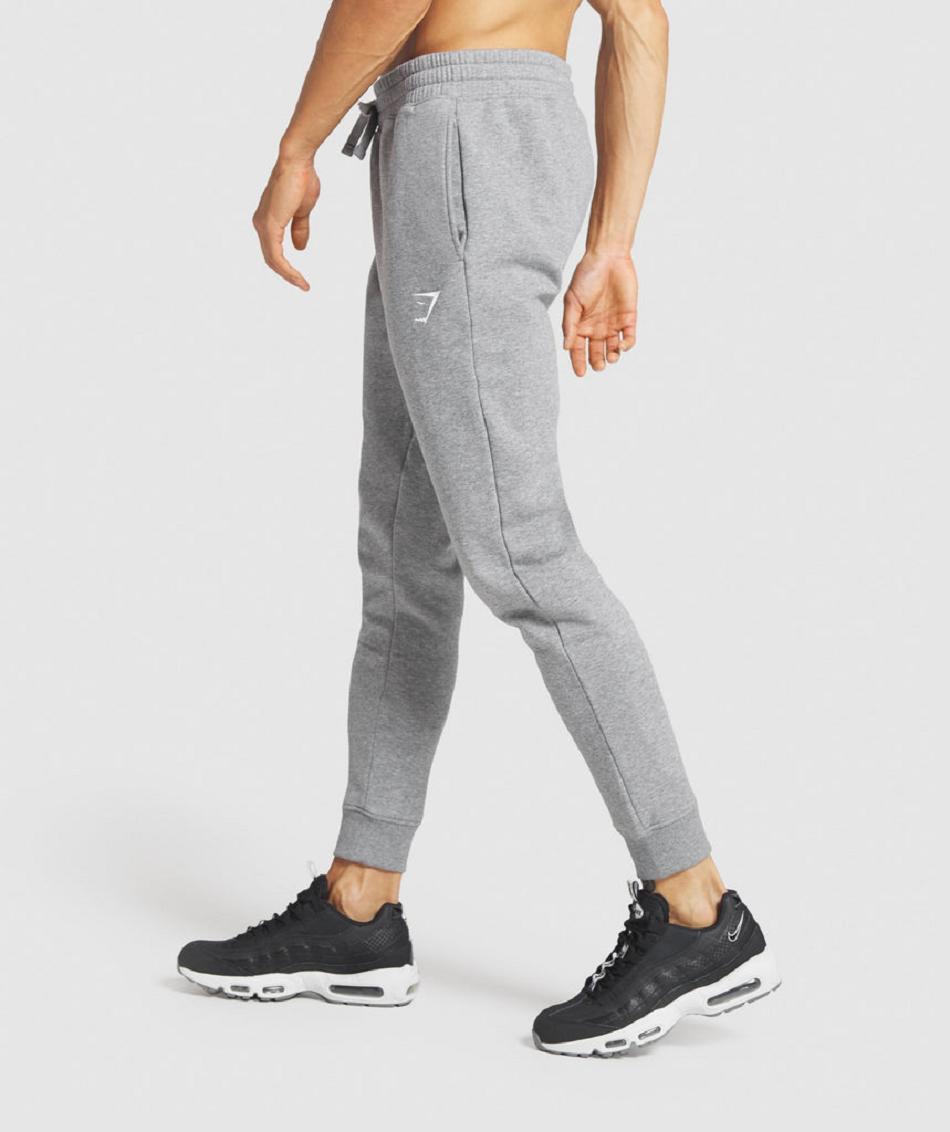 Pantalones Jogger Gymshark Crest Hombre Grises | MX_3705QMA