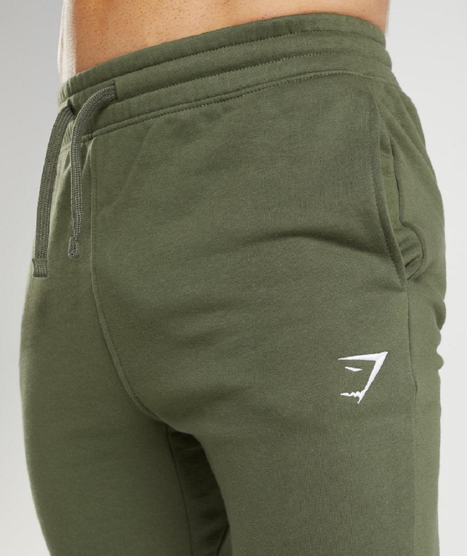 Pantalones Jogger Gymshark Crest Hombre Verde Oliva | MX_3736DFM