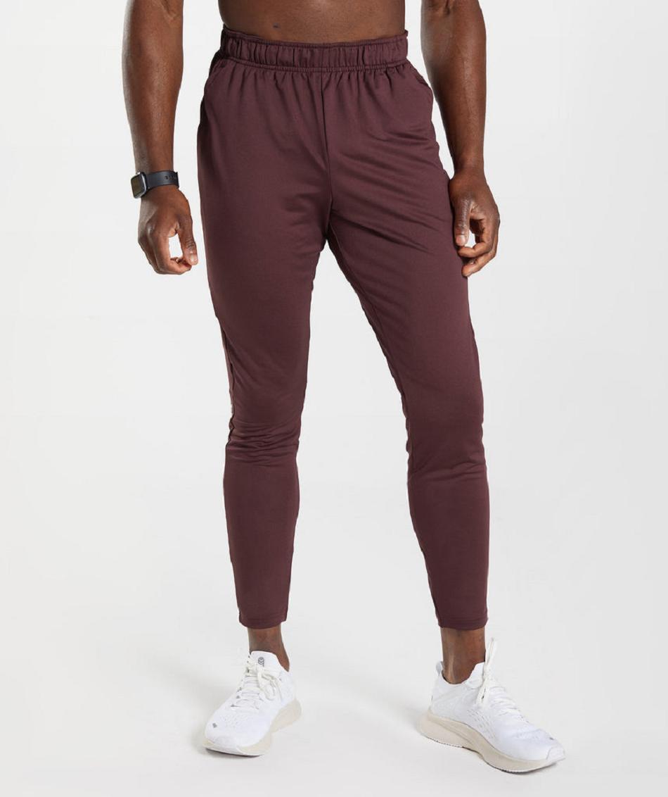 Pantalones Jogger Gymshark Deporte Hombre Vino | MX_3695JPQ