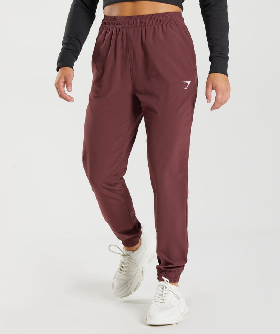 Pantalones Jogger Gymshark Entrenamiento Woven Mujer Rosas Marrom | MX_4869BEX