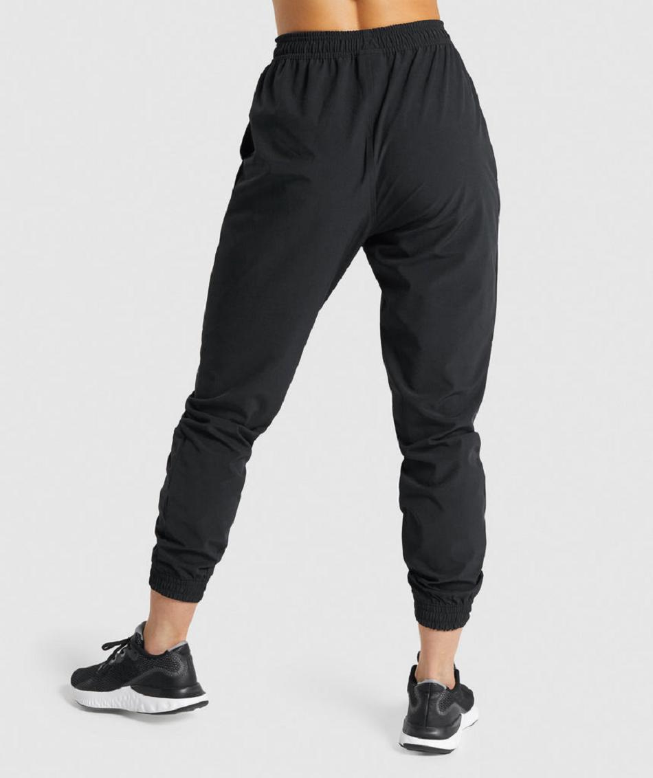 Pantalones Jogger Gymshark Entrenamiento Woven Mujer Negros | MX_4872QMA