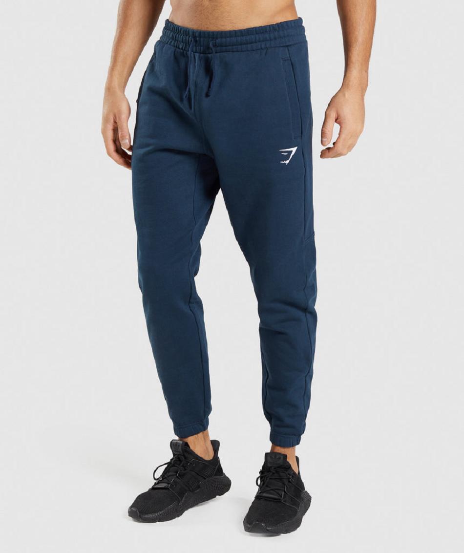 Pantalones Jogger Gymshark Essential Hombre Azul Marino | MX_3706WNB