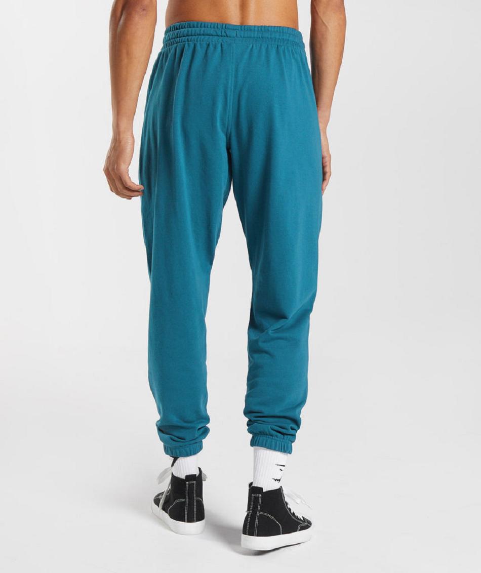 Pantalones Jogger Gymshark Essential Oversized Hombre Azules | MX_3732QMA