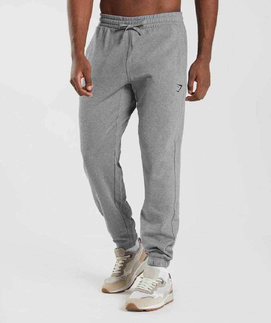 Pantalones Jogger Gymshark Essential Oversized Hombre Grises | MX_3735SGL