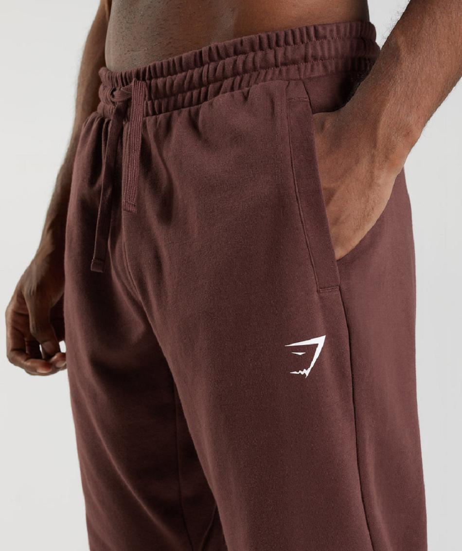 Pantalones Jogger Gymshark Essential Oversized Hombre Rosas Marrom | MX_3741AHK