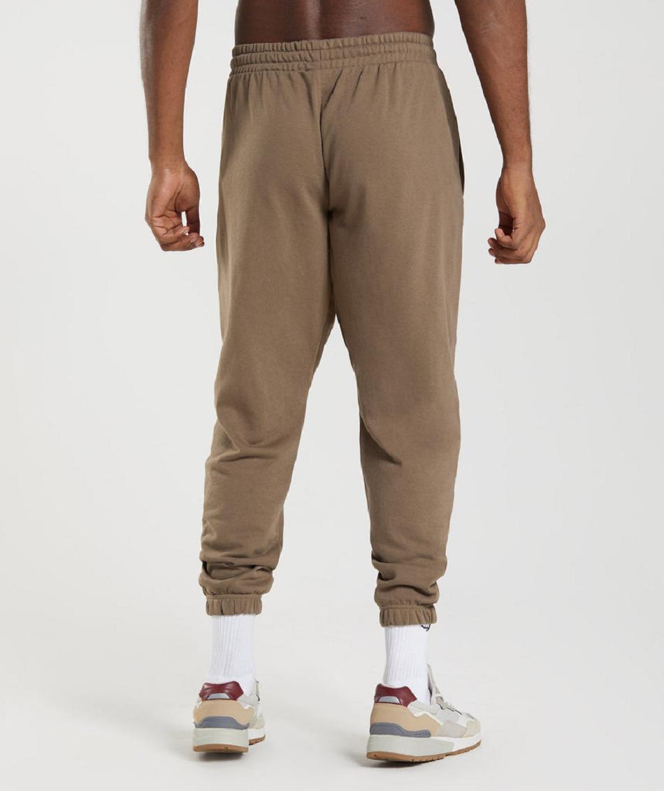 Pantalones Jogger Gymshark Essential Oversized Hombre Marrom | MX_3744FDN