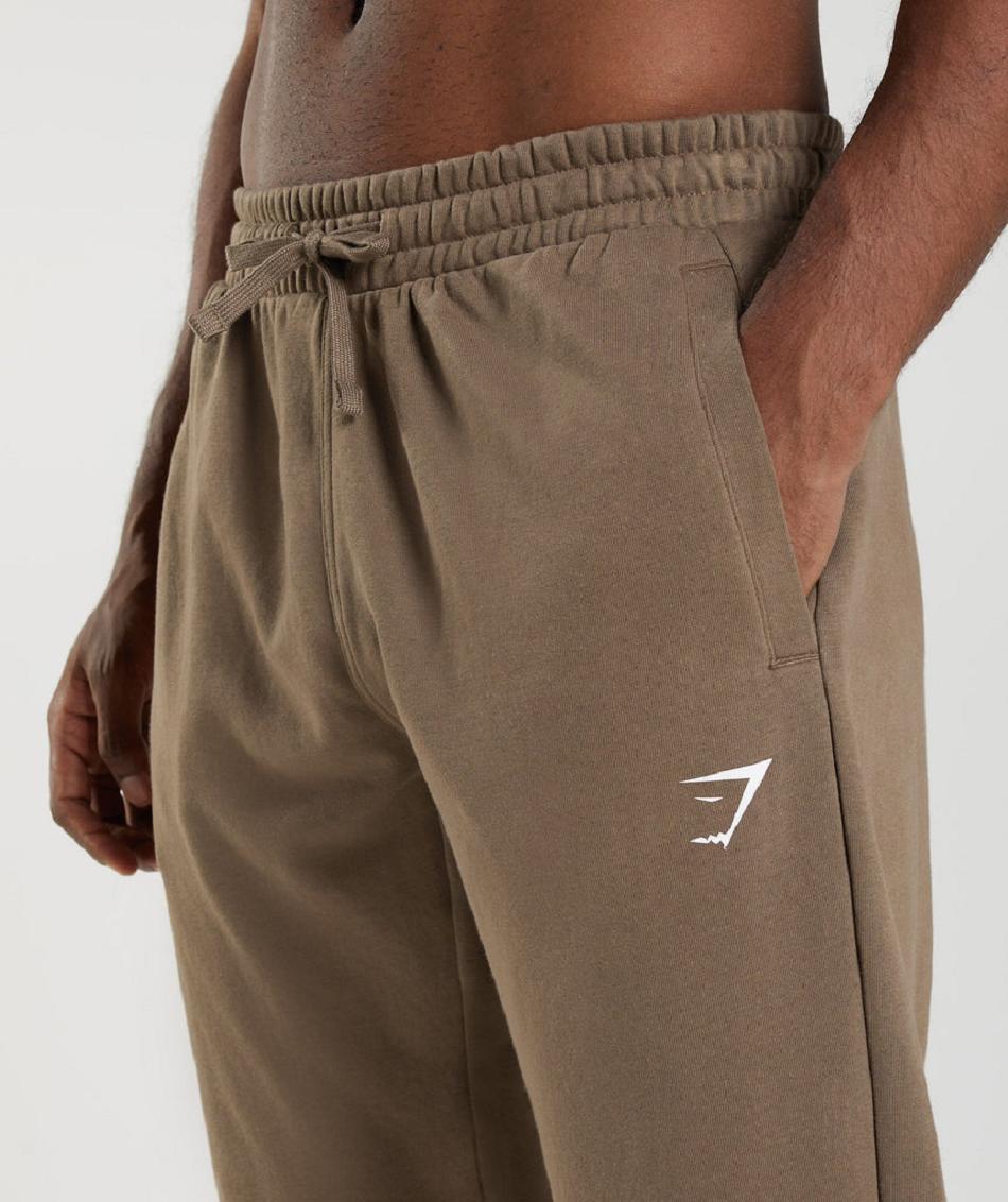 Pantalones Jogger Gymshark Essential Oversized Hombre Marrom | MX_3744FDN