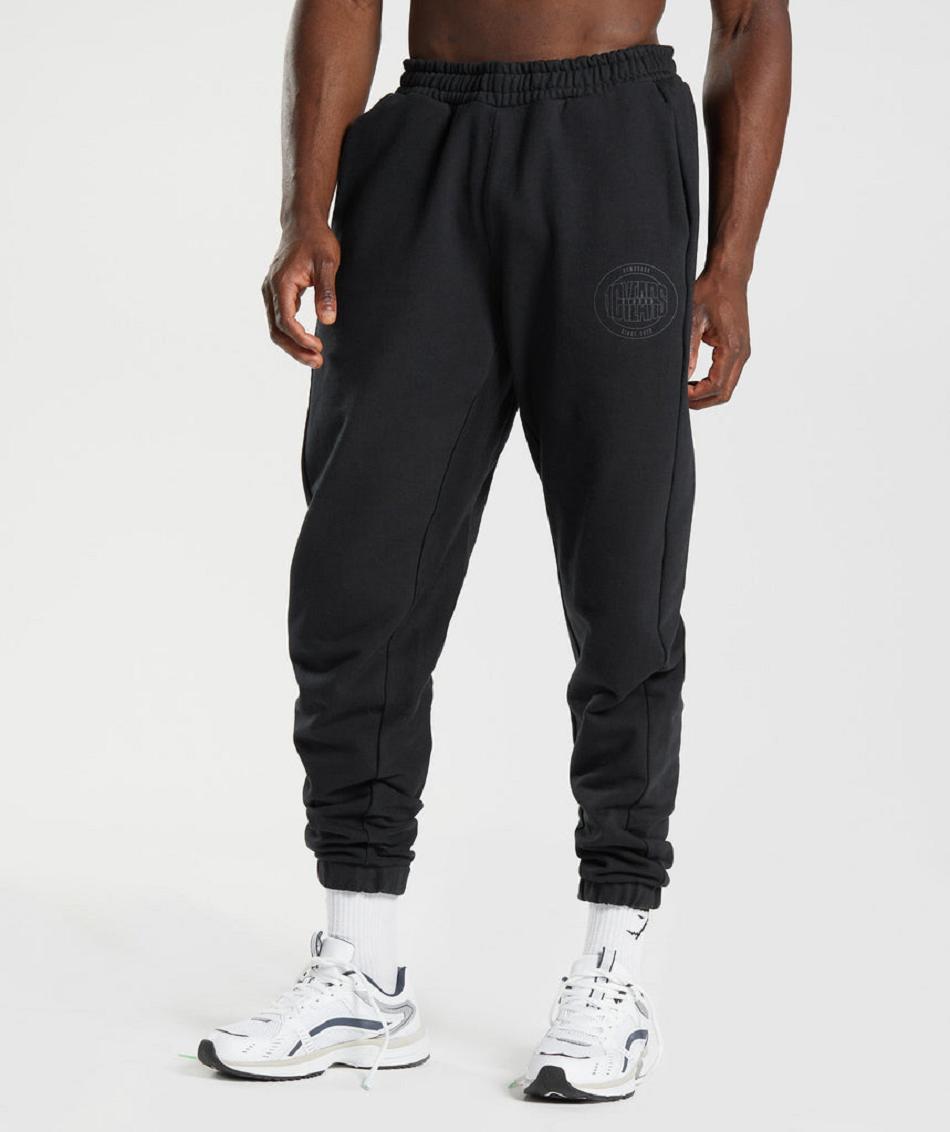 Pantalones Jogger Gymshark Gs10 Year Hombre Negros | MX_3713OKI