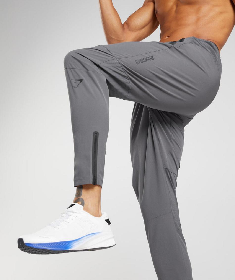 Pantalones Jogger Gymshark Híbrido Woven Hombre Grises | MX_3717SGL