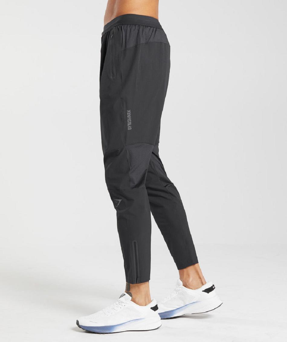 Pantalones Jogger Gymshark Híbrido Woven Hombre Negros | MX_3720GSO