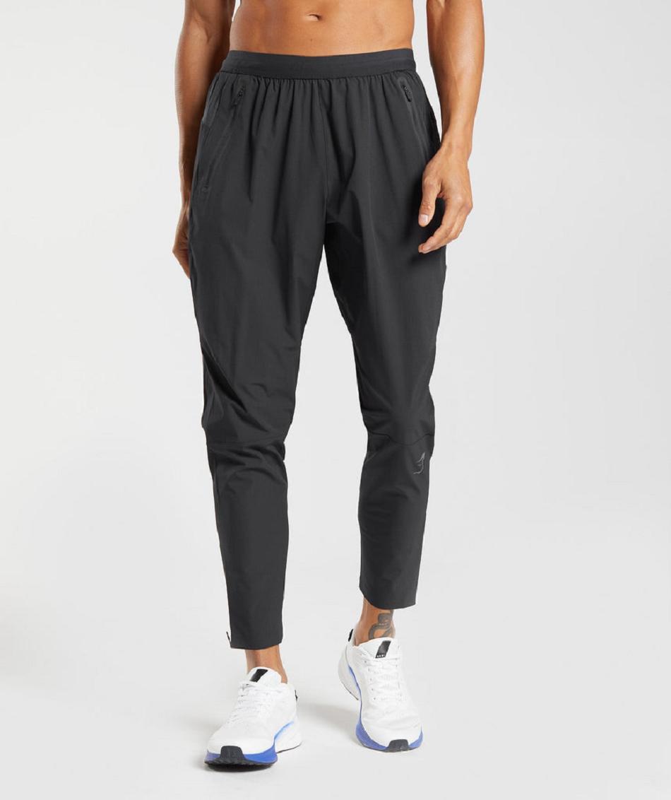 Pantalones Jogger Gymshark Híbrido Woven Hombre Negros | MX_3720GSO