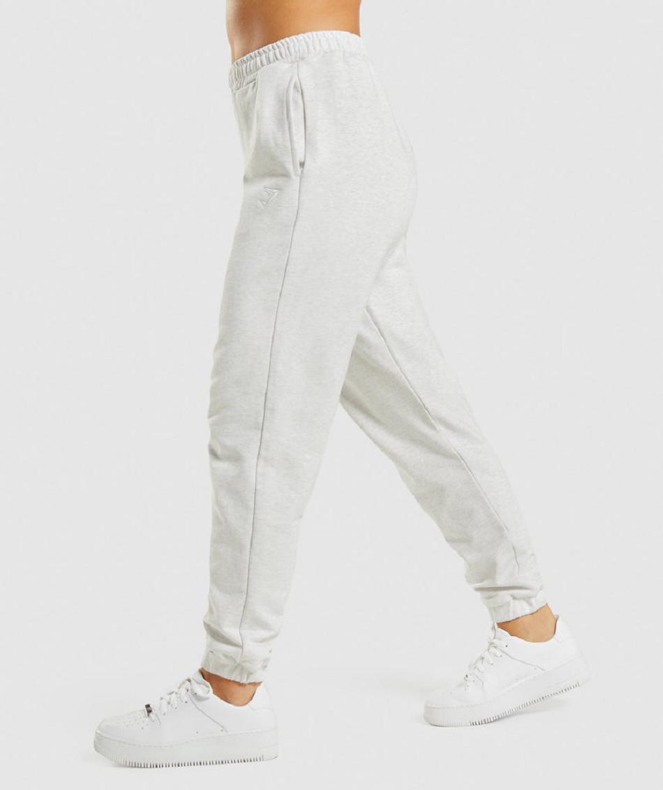 Pantalones Jogger Gymshark Rest Day Sweats Mujer Blancos | MX_4873WNB