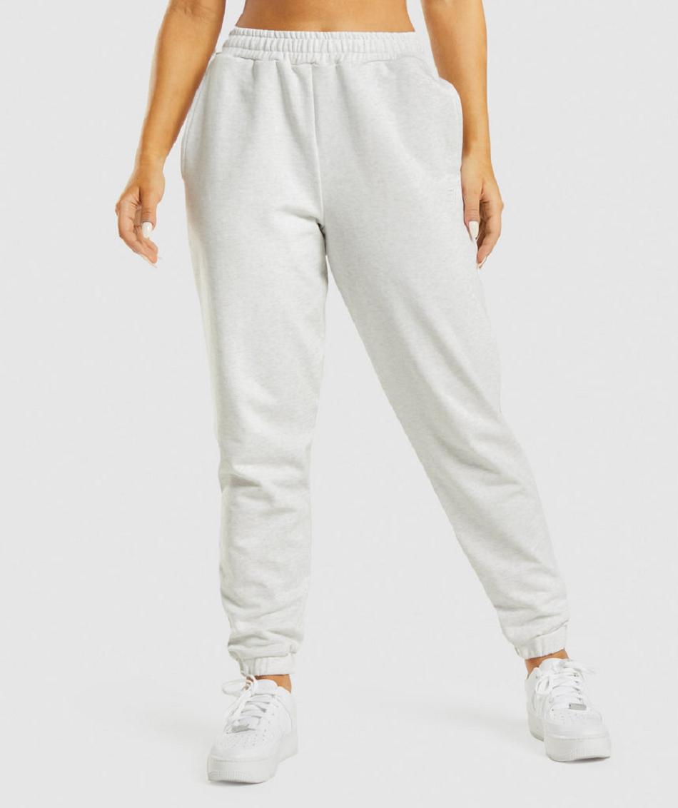 Pantalones Jogger Gymshark Rest Day Sweats Mujer Blancos | MX_4873WNB