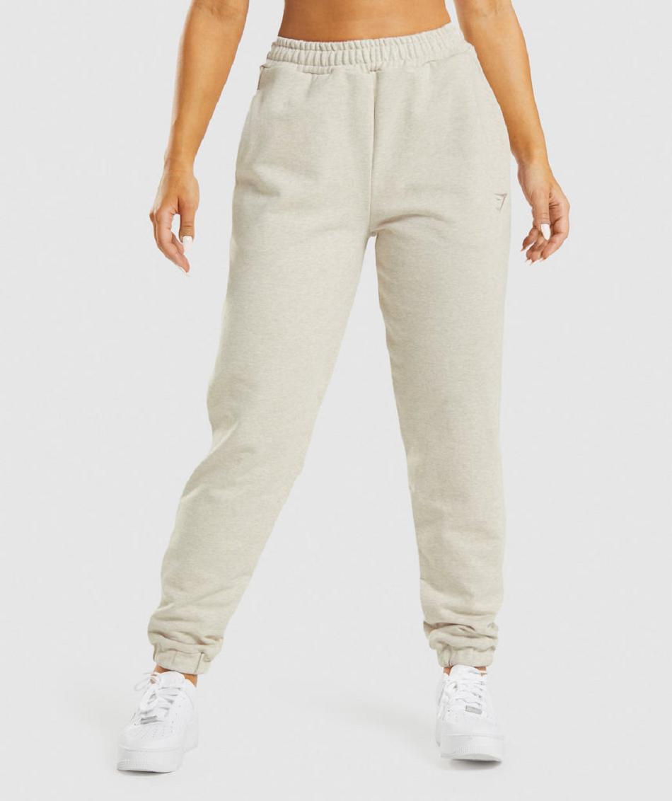 Pantalones Jogger Gymshark Rest Day Sweats Mujer Beige | MX_4874AHK