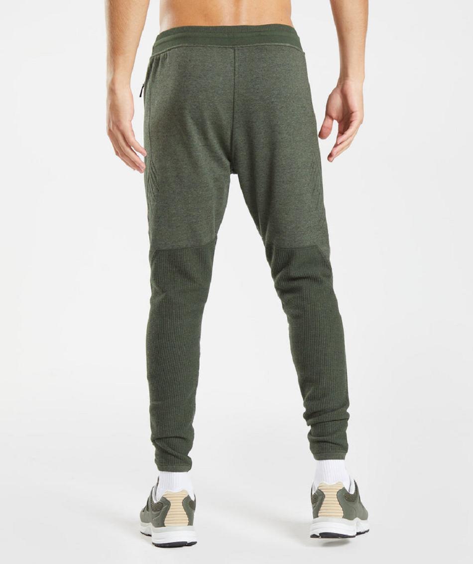 Pantalones Jogger Gymshark Retake Knit Hombre Verde Oliva | MX_3698ZUT