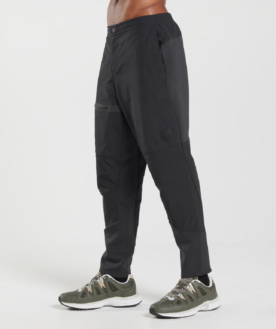 Pantalones Jogger Gymshark Retake Woven Hombre Negros | MX_3709TCE