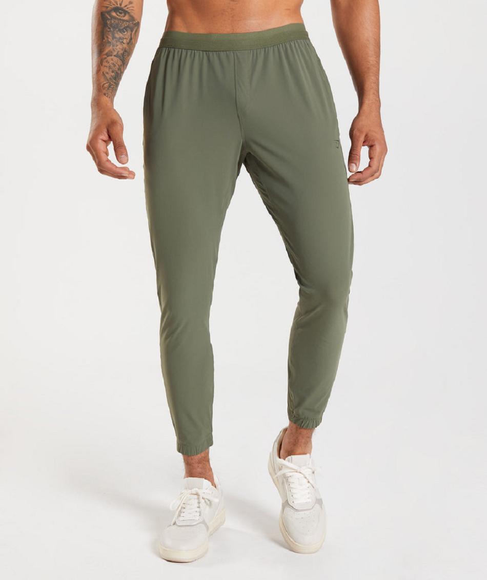 Pantalones Jogger Gymshark Studio Hombre Verde Oliva | MX_3719FDN