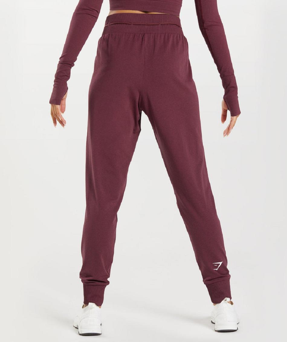 Pantalones Jogger Gymshark Vital Seamless 2.0 Mujer Vino | MX_4861HAP