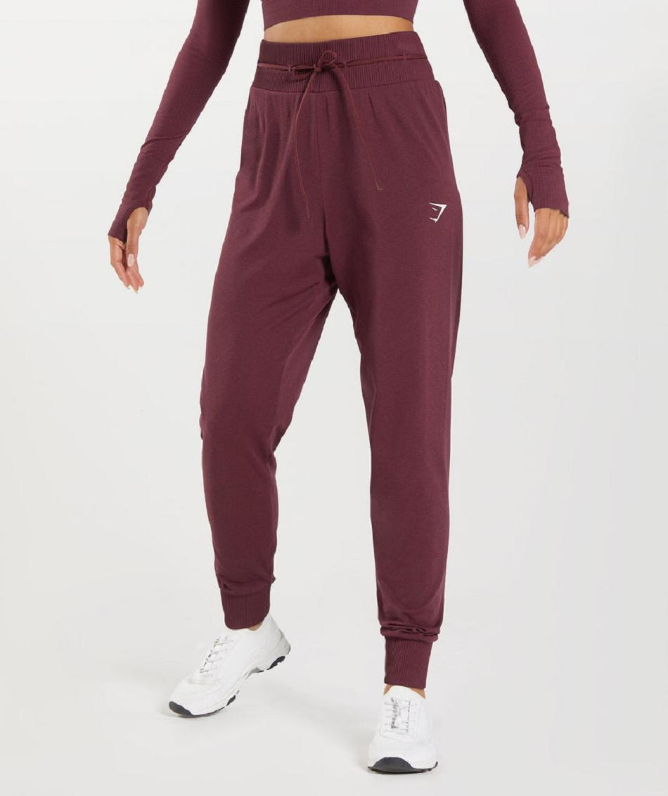 Pantalones Jogger Gymshark Vital Seamless 2.0 Mujer Vino | MX_4861HAP