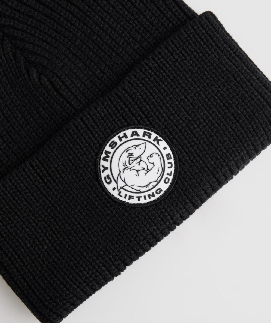 Sombreros Gymshark Legacy Deep Cuff Beanie Accessories Negros | MX_2843KOR