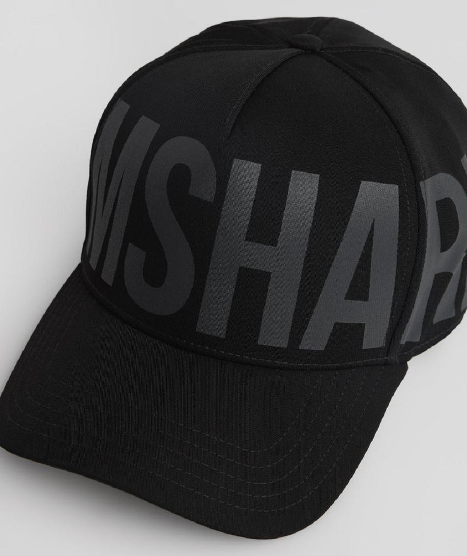 Sombreros Gymshark Logo Hombre Negros | MX_3825HAP