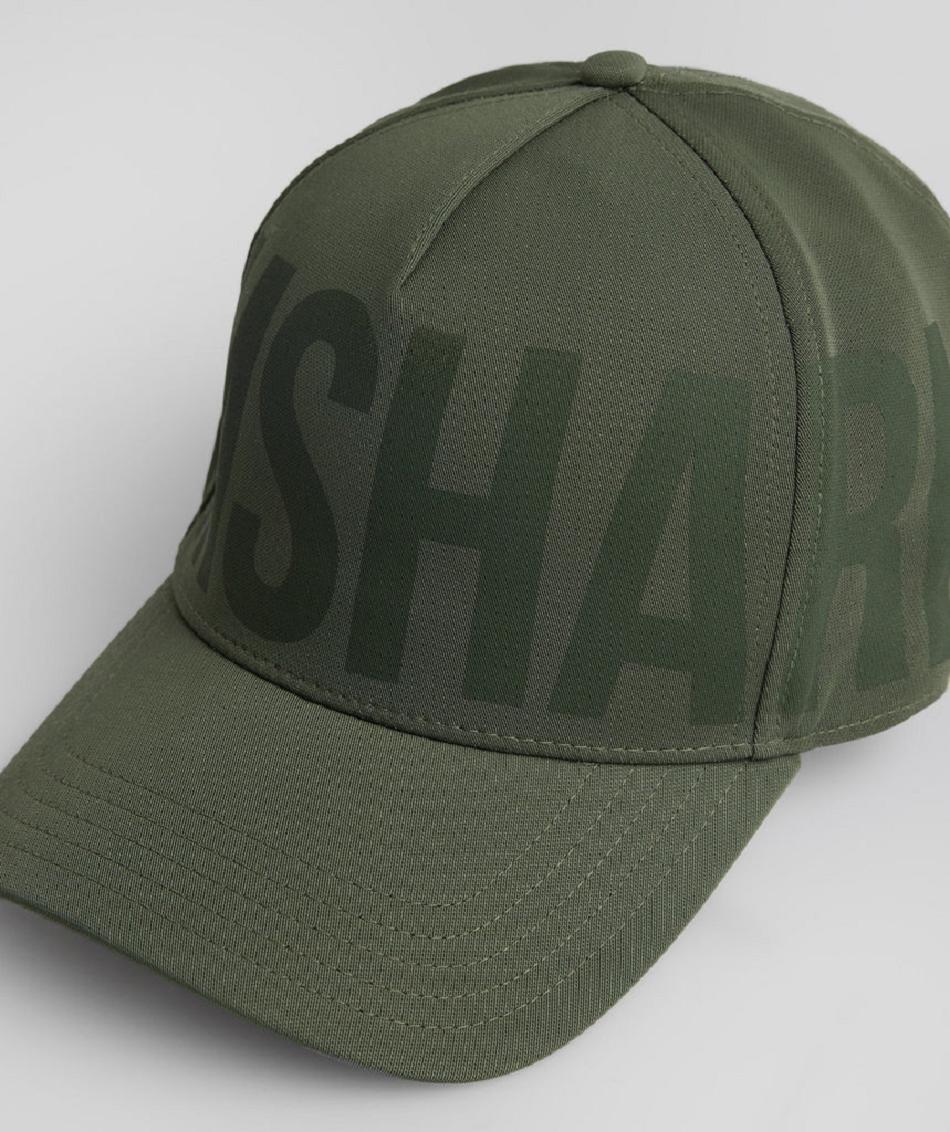 Sombreros Gymshark Logo Hombre Verde Oliva | MX_3822DFM